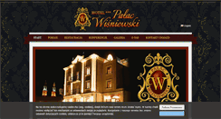 Desktop Screenshot of palac-wisniewski.pl