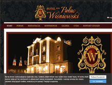 Tablet Screenshot of palac-wisniewski.pl
